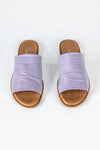 Leather flat sandals