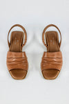 Leather flat sandals