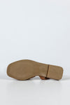 Leather flat sandals
