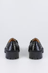 Chunky sole loafers with chain
