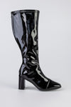 Zip back fastening boots