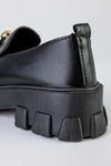 Chunky sole loafers with chain