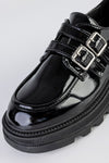 Chunky-sole shoes with buckles