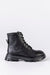 Leather lace-up boots