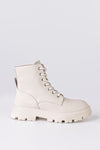 Leather lace-up boots
