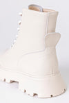 Leather lace-up boots