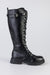 Lace-up long boots