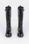 Lace-up long boots