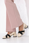 Round heeled women shoes