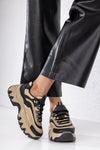 Lace-up fastening sneakers