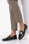 Loafers with chain