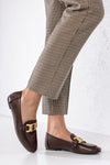Loafers with chain