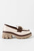 Chunky sole loafers with chain