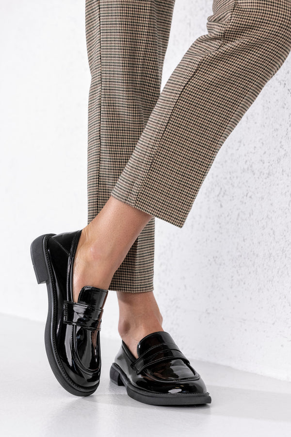 Women patent loafers