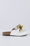 Chain loafer mules