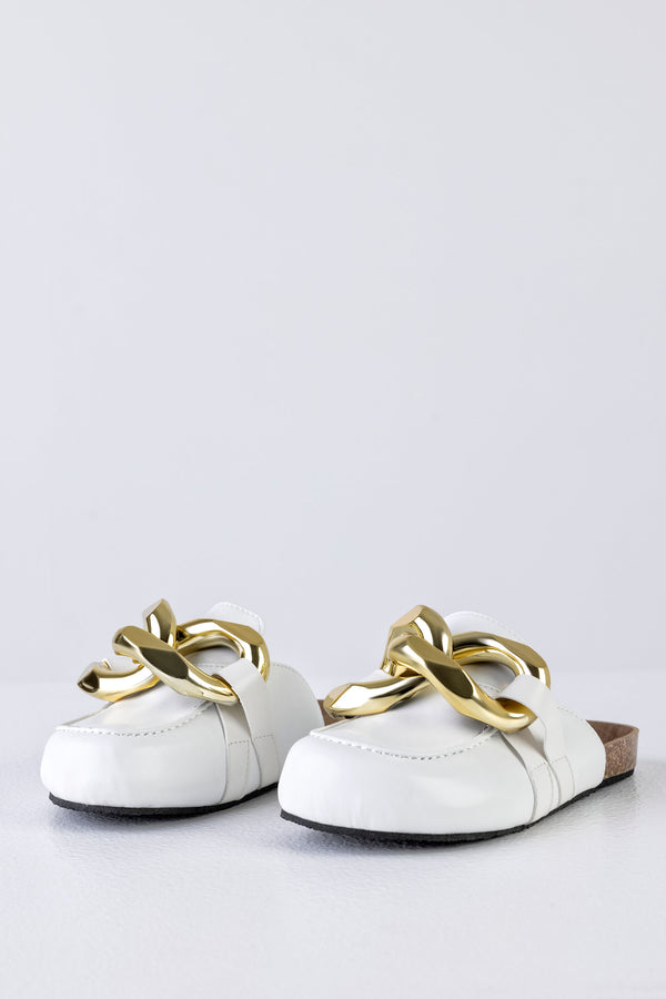 Chain loafer mules