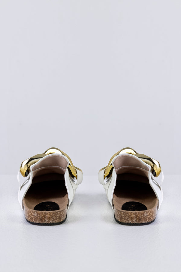 Chain loafer mules