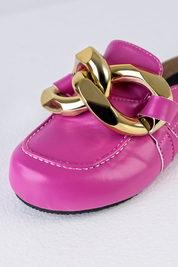 Chain loafer mules