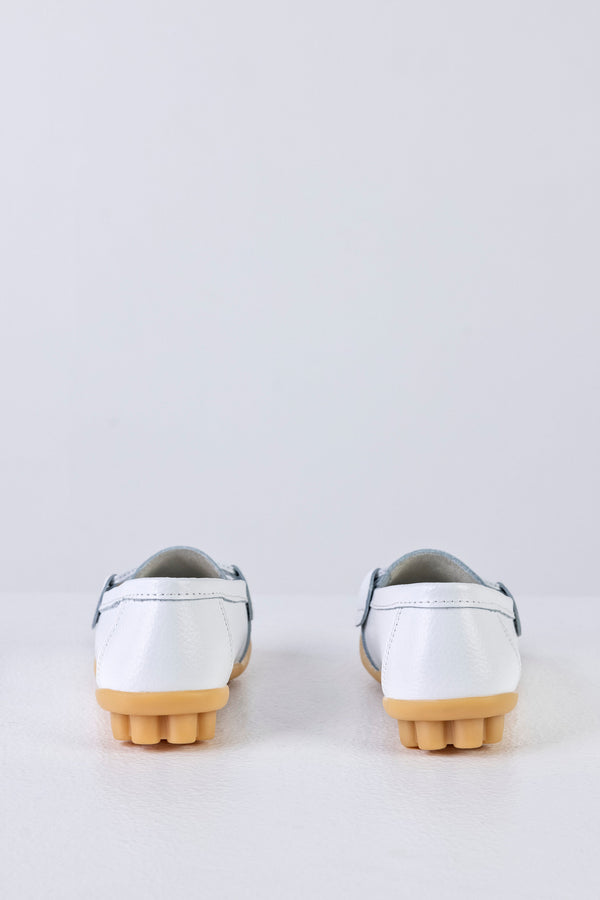 Mocassins en cuir avec ruban