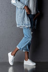 Platform sole sneakers