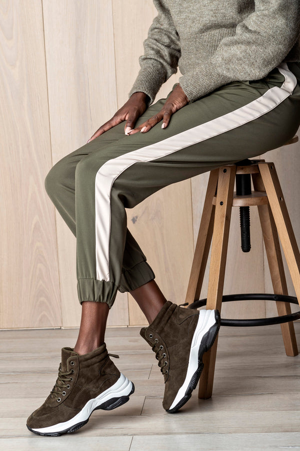 Lace up sneaker boots