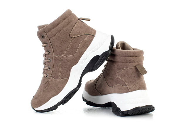 Lace up sneaker boots
