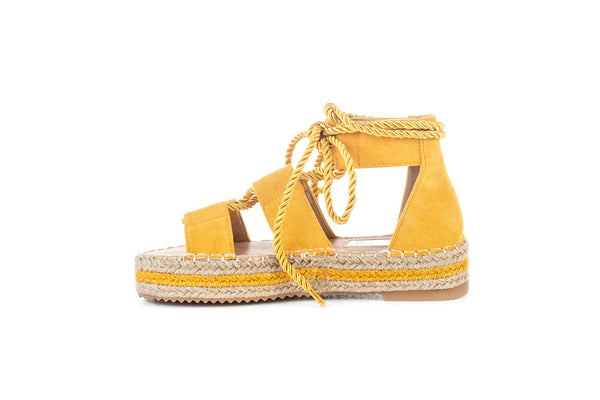 Flatform espadrille sandals