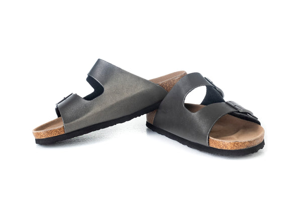 Sandales compensées à boucles