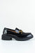 Chunky sole loafers with buckle