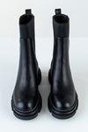 Chunky sole boots with elatic at sides