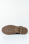 Leather lace-up boots with buckle