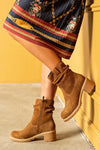 Leather boots