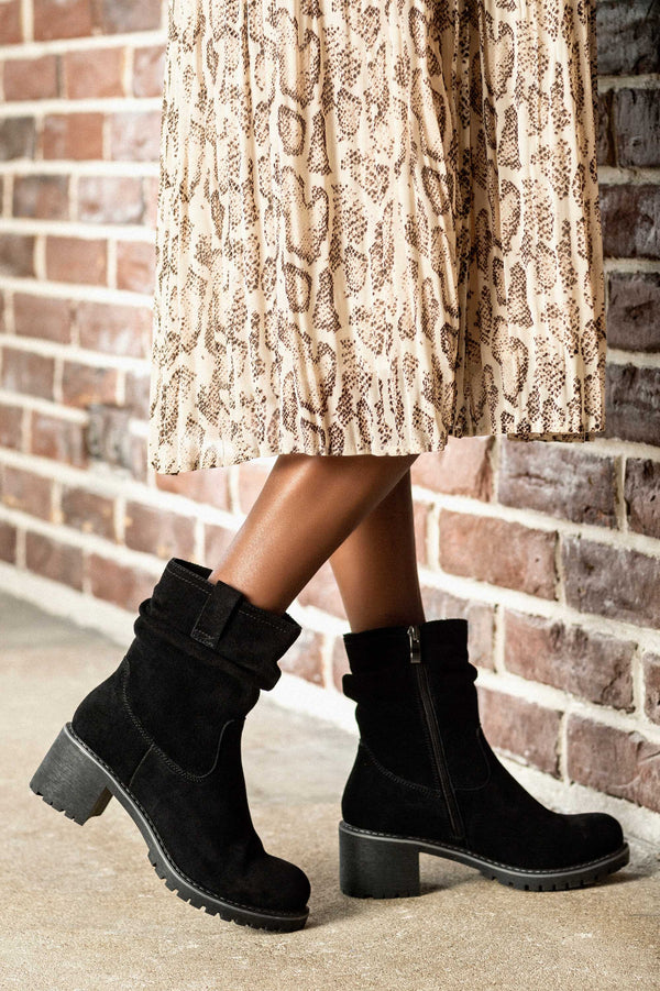 Leather boots