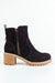 Leather boots with decorative zipper on side