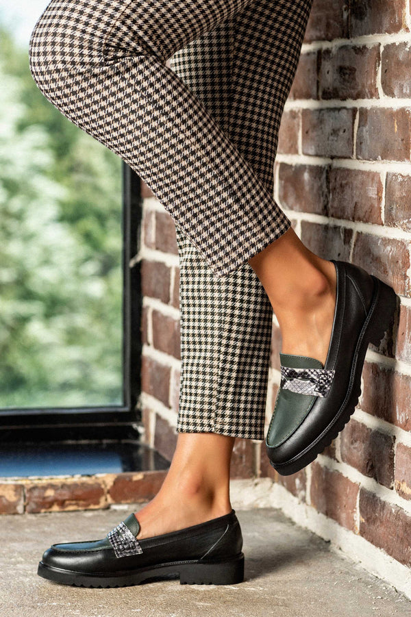 Leather loafers