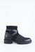 Boots with strap deccoration
