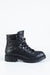 Leather lace-up boots