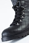 Leather lace-up boots