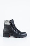 Leather lace-up boots