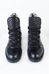 Leather lace-up boots
