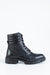 Leather lace-up boots