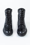 Leather lace-up boots