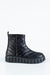 Leather quilted boots