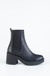 Leather heeled boots