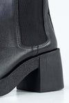 Leather heeled boots