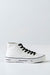 Lace-up fastening high top sneakers