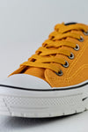Lace-up fastening canvas sneakers