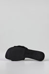 Twist vamp slide sandals
