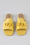 Slide sandals with chain