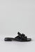 Slide sandals with chain